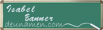 Isabel Banner Visitenkarte